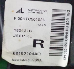 JEEP CHEROKEE 5 LED SAG GUNDUZ FARI 13-24 ORIJINAL CIKMA 68157104AQ