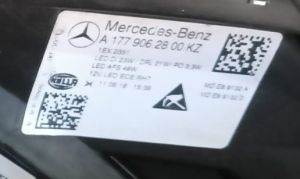 MERCEDES A CLASS W177 LED SAG FAR 18-24 ORIJINAL CIKMA A1779062800