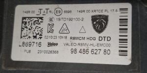 PEUGEOT 508 FULL LED SAG FAR 23-25 ORIJINAL CIKMA 9848662780