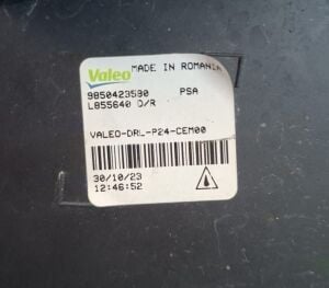 PEUGEOT 208 2008 II SAG GUNDUZ LEDLI SIS FARI 23-25 ORIJINAL CIKMA 9850423580