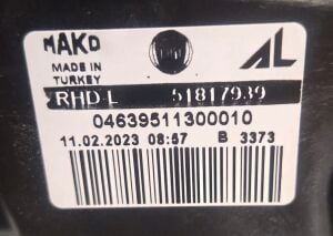 FIAT DOBLO 3 SOL FAR 10-15 ORIJINAL SIFIR 51817939