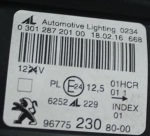 PEUGEOT 308 II SOL FAR 13-21 ORIJINAL CIKMA 96775230