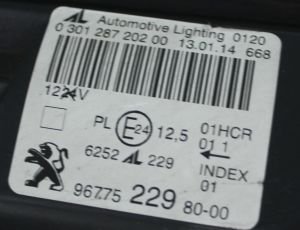 PEUGEOT 308 II SAG FAR 13-21 ORIJINAL CIKMA 96775229