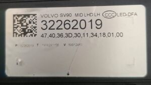 VOLVO S90 FULL LED SOL FAR 16-20 ORIJINAL CIKMA 32262019