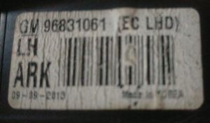 CHEVROLET AVEO T300 SOL FAR 11-15 ORIJINAL CIKMA GM96831061