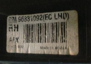 CHEVROLET AVEO T300 SAG FAR 11-15 ORIJINAL CIKMA GM96831092