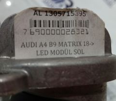 AUDI A4 B9 MATRIX 2018 VE SONRASI SOL MODÜL LED FAR BEYNİ  1305715396