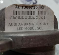 AUDI A4 B9 MATRIX 2018 VE SONRASI SOL MODÜL LED FAR BEYNİ  1305715396
