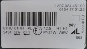 RENAULT CAPTUR SAG FAR 12-19 ORIJINAL CIKMA 1305237130 130702445100