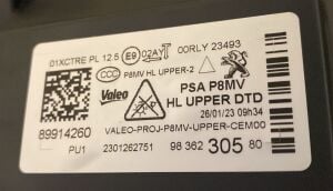 PEUGEOT 3008 5008 GT-LINE MERCEKLI FULL LED SAG FAR 21-25 ORIJINAL SIFIR 89914260