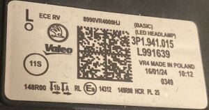 SKODA SUPERB 4 CRYSTAL LED SOL FAR 24-25 ORIJINAL SIFIR 3P1941015 L991639