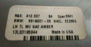 BMW X5 SERISI E53 SOL DIS STOP 00-06 ORIJINAL CIKMA 63217164471