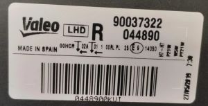 SEAT TOLEDO SAG FAR 12-19 ORIJINAL SIFIR 90037322 044890