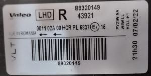 SEAT EXEO SAG FAR 09-14 ORIJINAL SIFIR 43921 89320149