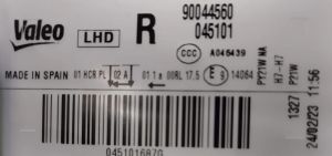 SEAT LEON SAG FAR 13-16 ORIJINAL SIFIR 90044560 045101