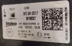SEAT LEON LED SOL FAR 20-23 ORIJINAL CIKMA 90188327 5FC941007F