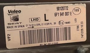 SEAT IBIZA V ARONA FULL LED SOL FAR 17-21 ORJINAL SIFIR 90120772 6F1941007E