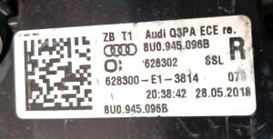 AUDI Q3 SAG TAMPON REFLEKTOR 15-18 ORIJINAL CIKMA 8UO945096B