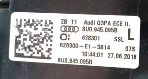 AUDI Q3 SOL TAMPON REFLEKTOR 15-18 ORIJINAL CIKMA 8U0945095B