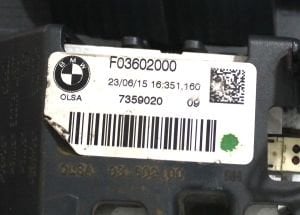 BMW 1 SERISI F20 F21 LCI LED SAG IC STOP 15-19 ORIJINAL CIKMA 7359020