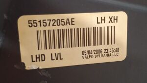 JEEP COMMANDER XH SOL FAR 05-10 ORIJINAL CIKMA 55157205AE