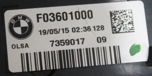 BMW 1 SERISI F20 F21 LCI LED SOL DIS STOP 15-19 ORIJINAL CIKMA 63217359017