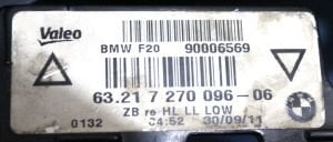 BMW 1 SERISI F20 F21 SAG DIS STOP 10-15 ORIJINAL CIKMA 63217270096