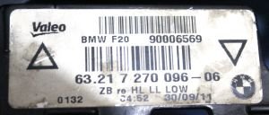 BMW 1 SERISI F20 F21 SAG DIS STOP 10-15 ORIJINAL CIKMA 63217270096