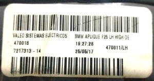 BMW X3 SERISI F25 SOL IC STOP 10-17 ORIJINAL CIKMA 7217313-14