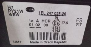 SKODA FABIA II ROOMSTER MERCEKLI SAG FAR 07-15 ORIJINAL SIFIR 1EL247025-26