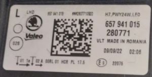 SKODA SCALA FULL LED SOL FAR 19-21 ORIJINAL CIKMA 657941015 280771