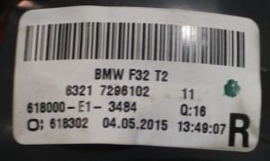 BMW 4 SERISI F32 F33 F36 F82 F83 LED SAG IC STOP 13-18 ORIJINAL CIKMA 63217296102