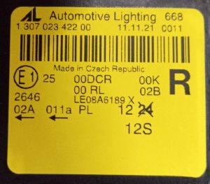 SKODA YETI XENON SAG FAR 09-13 ORIJINAL SIFIR 5L1941018C