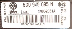 VOLKSWAGEN GOLF 7 COMFORTLINE SOL DIS STOP 13-17 ORIJINAL CIKMA 5G0945095N