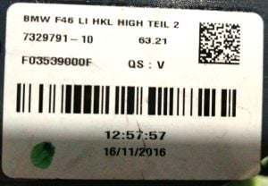 BMW 2 SERISI GRAN TOURER F46 MAKYAJLI SOL IC STOP 14-18 ORIJINAL CIKMA 7329791-10