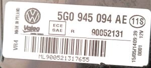 VOLKSWAGEN GOLF 7 SAG IC STOP 13-17 ORIJINAL CIKMA 5G0945094AE