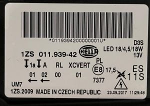 SKODA SUPERB III XENON LED SAG FAR 15-20 ORIJINAL SIFIR 1ZS011939-421