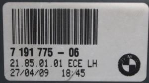 BMW Z4 E89 LCI LED SOL STOP 09-16 ORIJINAL CIKMA 7191775-06