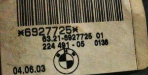 BMW Z4 E85 ROADSTER MAKYAJLI SOL STOP 03-05 ORIJINAL CIKMA 6321-6927729