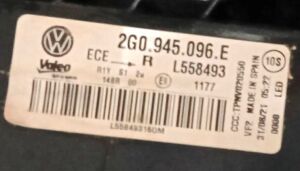 VOLKSWAGEN POLO LED SAG DIS STOP 21-23 ORIJINAL CIKMA 2G0945096E