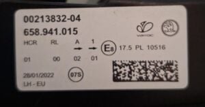 SKODA KAMIQ SOL FAR 19-23 ORIJINAL SIFIR 658941015