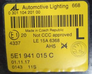 SKODA OCTAVIA III SOL FAR 17-21 ORIJINAL SIFIR 5E1941015C LE15A6368