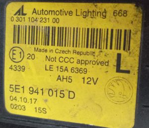 SKODA OCTAVIA III LED SOL FAR 17-21 ORIJINAL CIKMA 030110423100 5E1941015D
