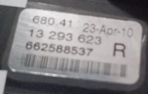 OPEL ASTRA J SAG SIS FARI 09-15 ORIJINAL CIKMA 1329363 662588537