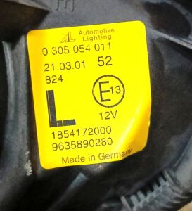 PEUGEOT 306 SOL SIS FARI 99-02 ORIJINAL SIFIR 0305054011