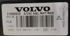 VOLVO S60 XENON SAG FAR 13-18 ORIJINAL CIKMA 31698826