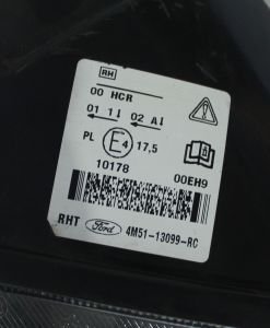 FORD FOCUS II TITANIUM XENON SAG FAR 04-08 ORIJINAL CIKMA 4M51-13099-RC