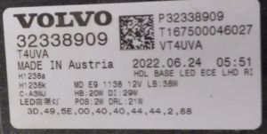 VOLVO XC40 LED SAG FAR 17-23 ORJINAL SIFIR 32338909