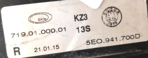 SKODA OCTAVIA SAG SIS FARI 14-17 ORIJINAL CIKMA 5EO941700D