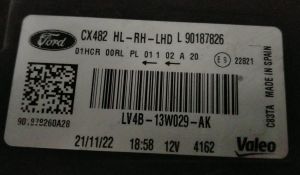 FORD KUGA III FULL LED SAG FAR 20-22 ORIJINAL CIKMA LV4B13W029AK